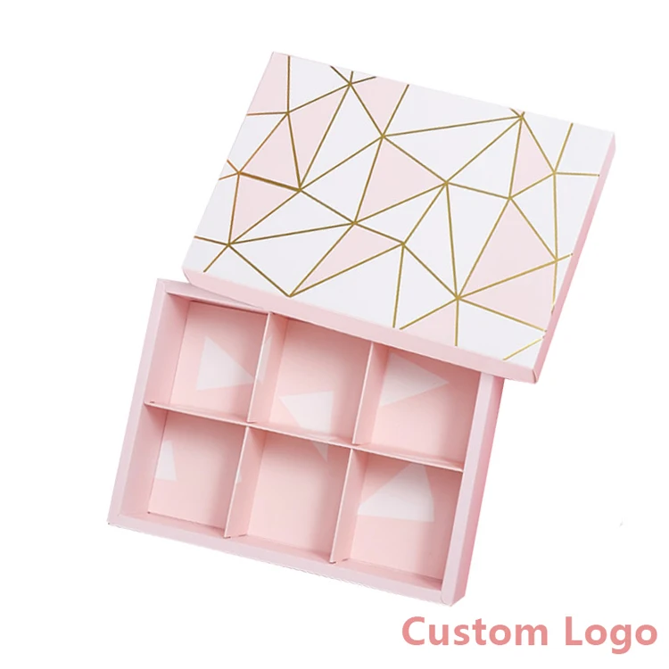 Luxury Fancy Customize Luxury Valentines Sweet Candy dates Gift Cake Handmade Boxes Chocolate Bar Paper Packaging Box