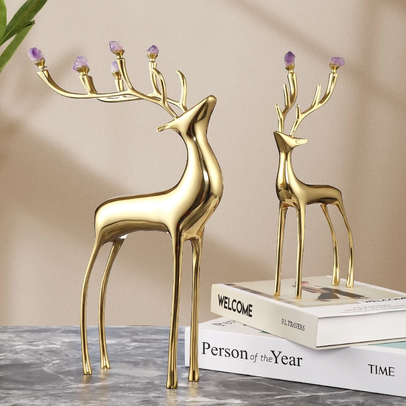 Home Decor Interior Modern Desktop Living Room Metal Gold Deer Accessories Other Luxury Decoration For Home Decor Wholesale
