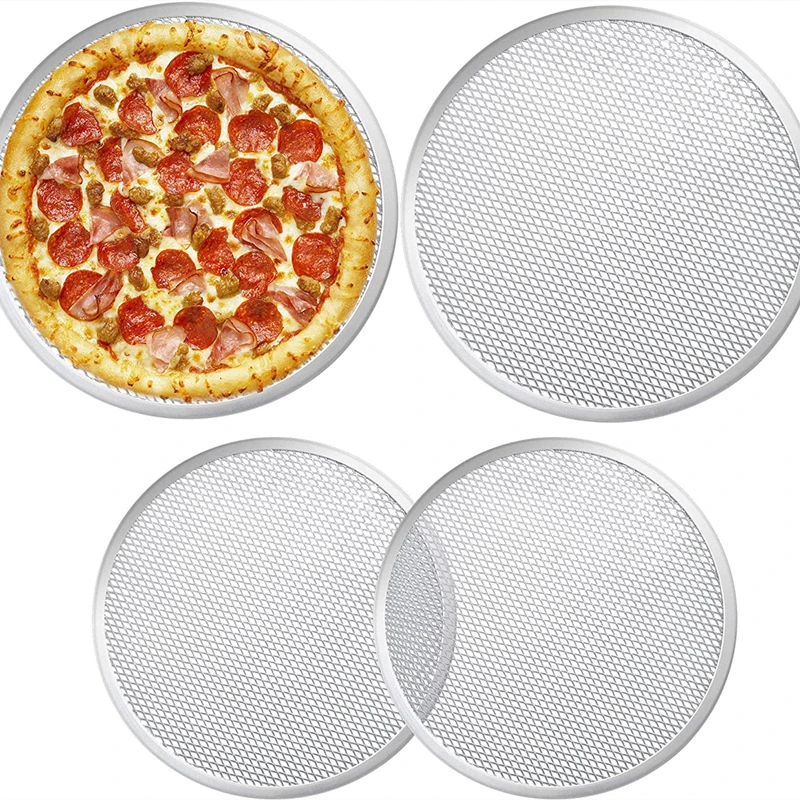 Factory Direct Supply Aluminum Pizza Screen  Pizza Mesh Tray for Pizza Oven