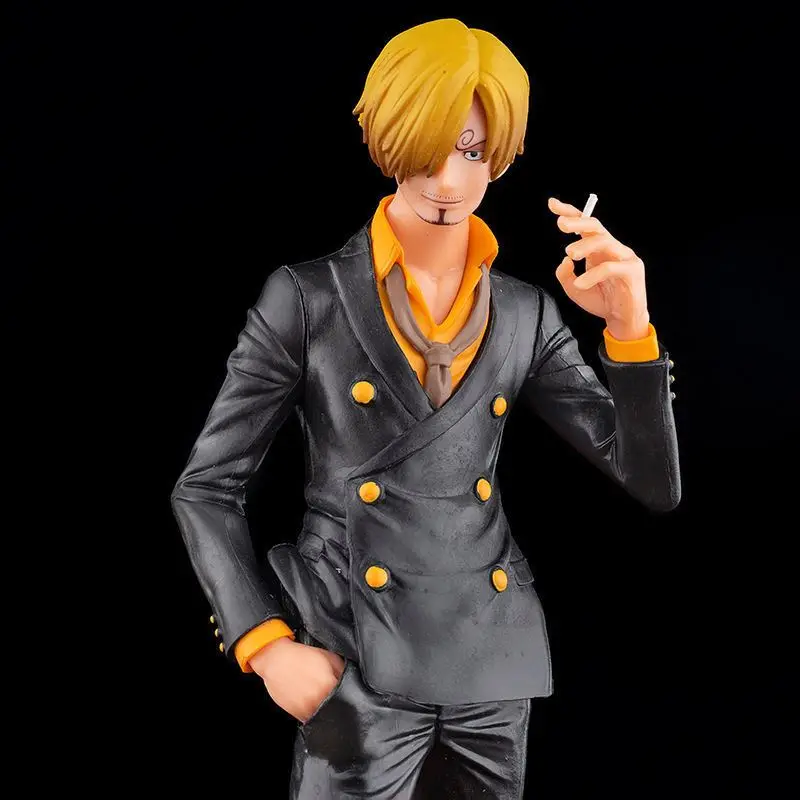 low priced Animation peripheral Toys doll model Sanji smokes Anime Figure One Pieces Action Figures