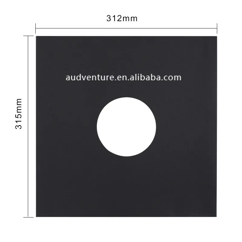 Vinyl enthusiast collect vinyl inner bag Giant thick protective vin  400G cardboard LP jacket with or without holes 10 packaging