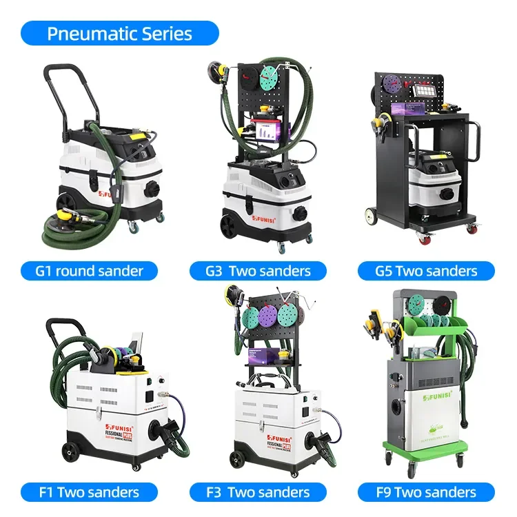 Metal sheet dust free dry sanding machine dust extractor for car repairing