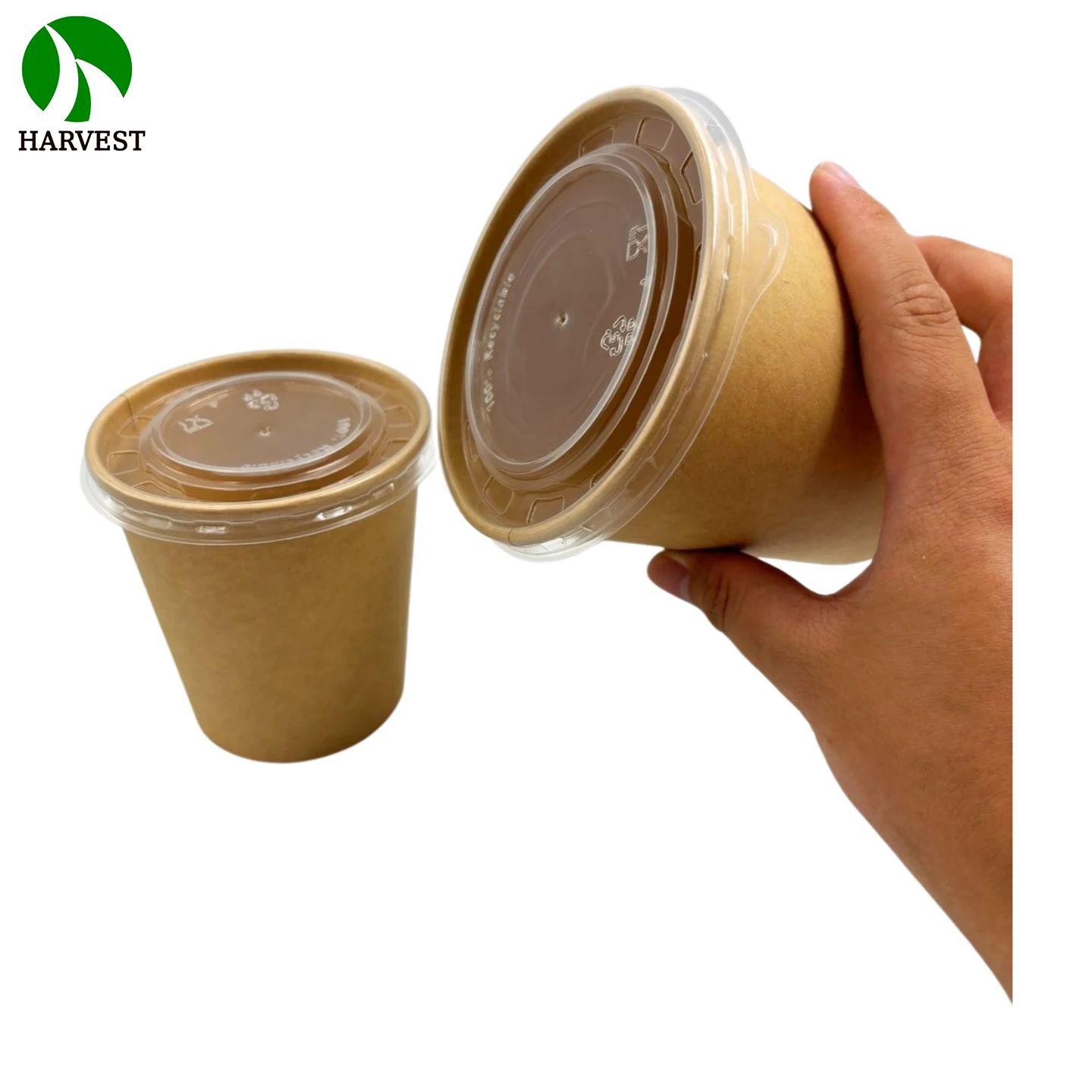 8/10/12/16/18/24 oz Disposable paper soup bowl container take away food cup packaging