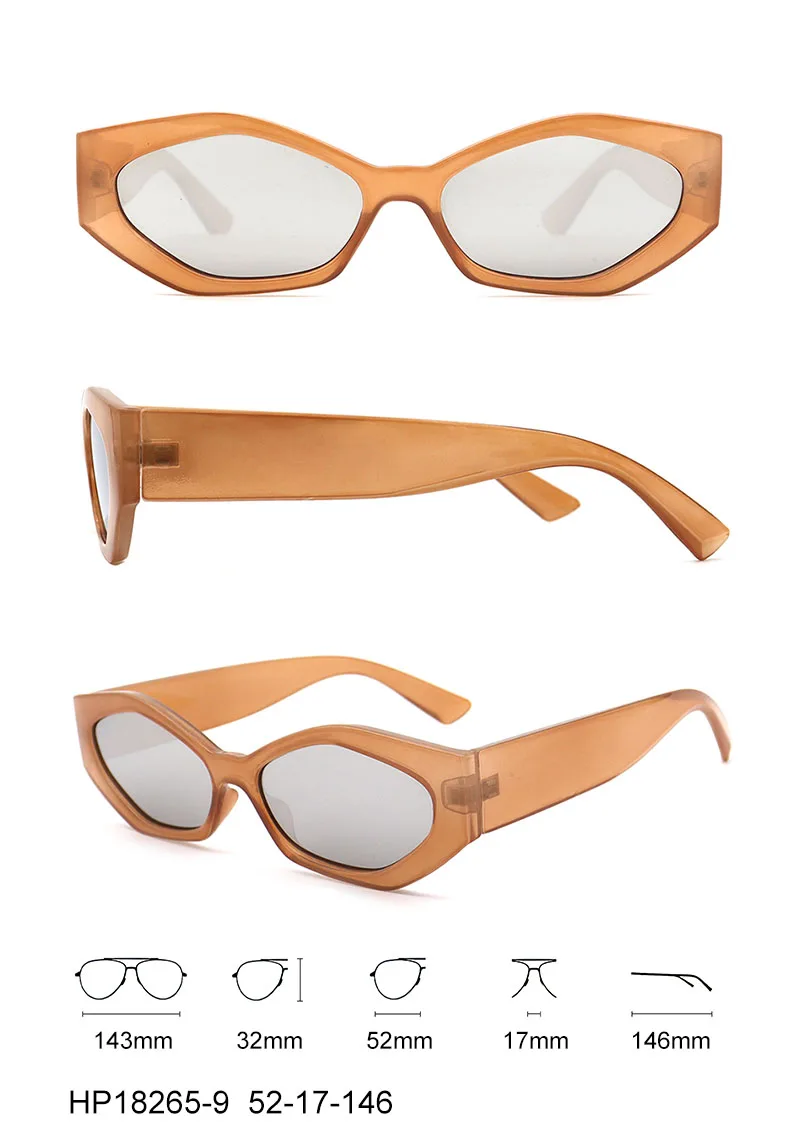 VIFF HP18265 Retro Cat Eye Sun Glasses Lentes De Sol Gafas Fashion Shade Designer Sunglasses 2022