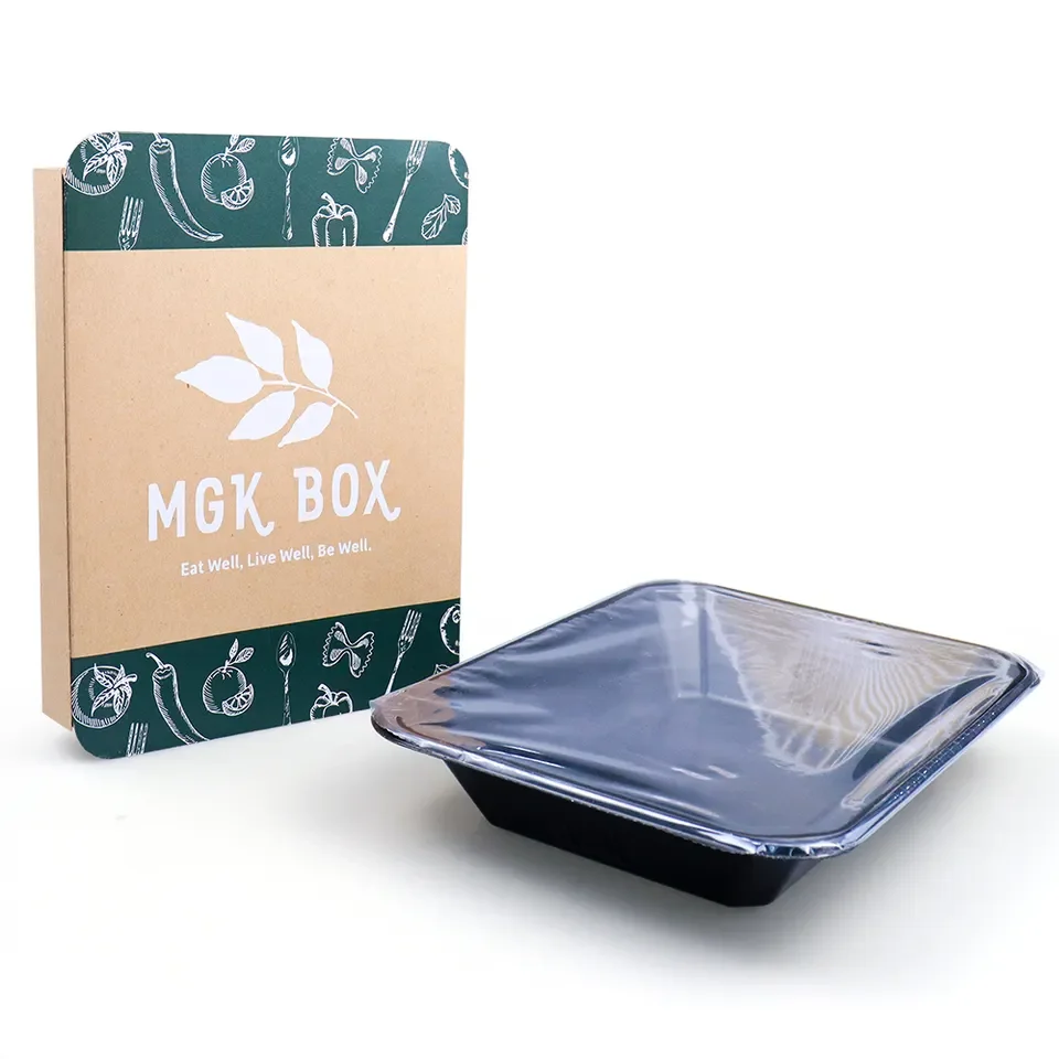 Reusable Custom Logo Size Corrugated Kraft Paper Sushi Food Box Sleeve Label Wrapper Packaging Paper Sleeve