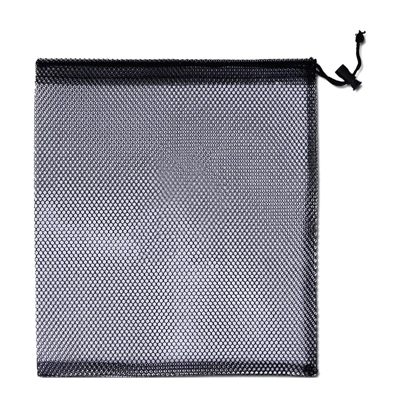Wholesale trong and durable Nylon Mesh Bag drawstring carrying bag for golf balls in golf course or gym