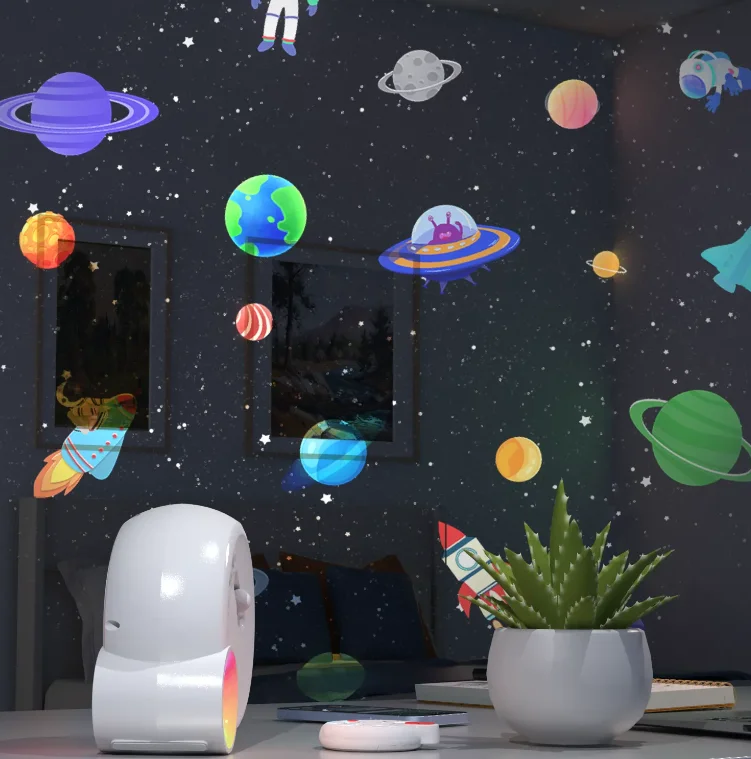 Big O Meteor Star Sky Light Atmosphere Night Light Bluetooth Speaker White Noise Multi-function Party Light