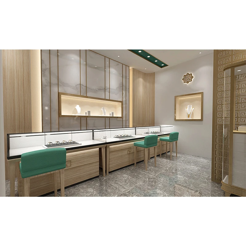 Mujiang Shopping Mall Interior Designs Showcase Displays Cabinet Furniture Unique Jewelry Kiosk showroom interior design