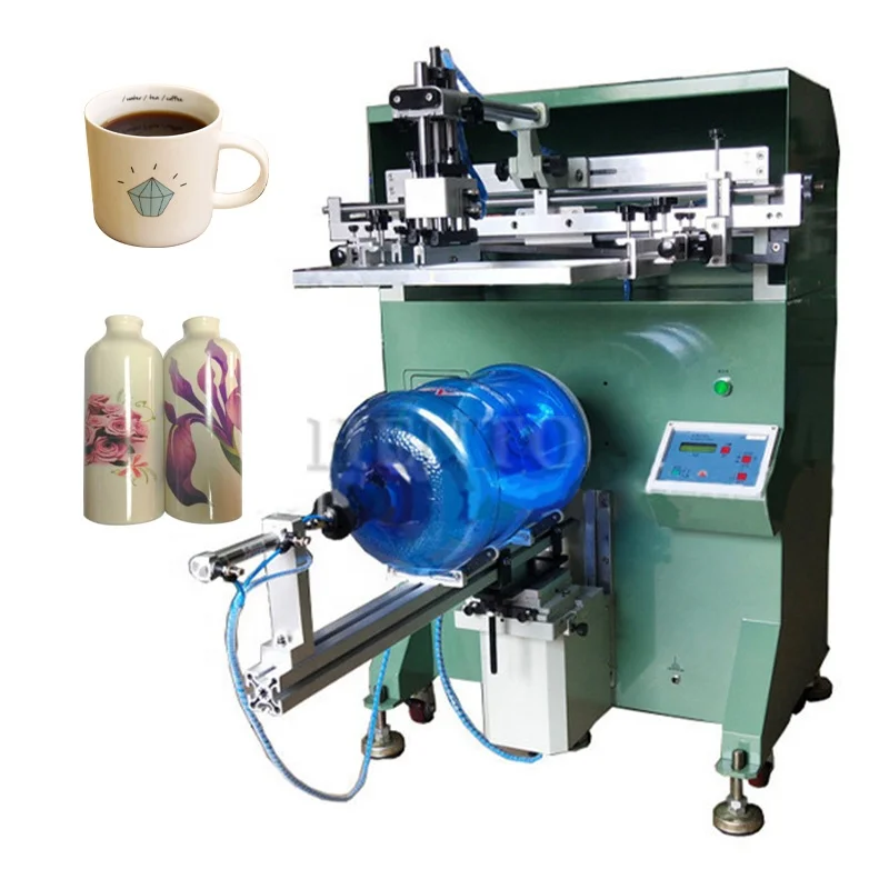 Durable Plastic Cup Screen Printer / Tube Screen Printing Machine / Screen Printer For Cosmetics Bottle