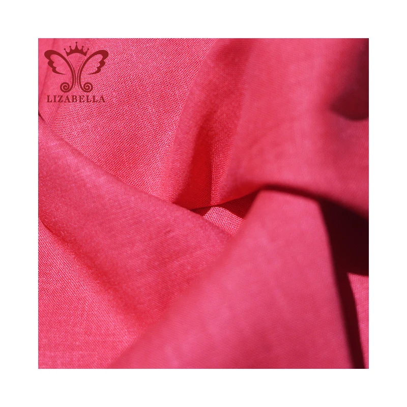 Customized Hot Sale 70% Viscose and 30%Linen Fabric Plain Color Linen Viscose Fabrics For Clothing