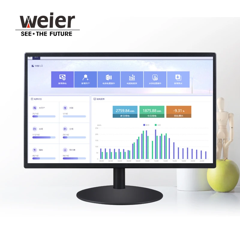 19inch LCD Screen IPS Panel HD Display Thin 1080P Laptop Black LED Speaker PC Gaming Monitor