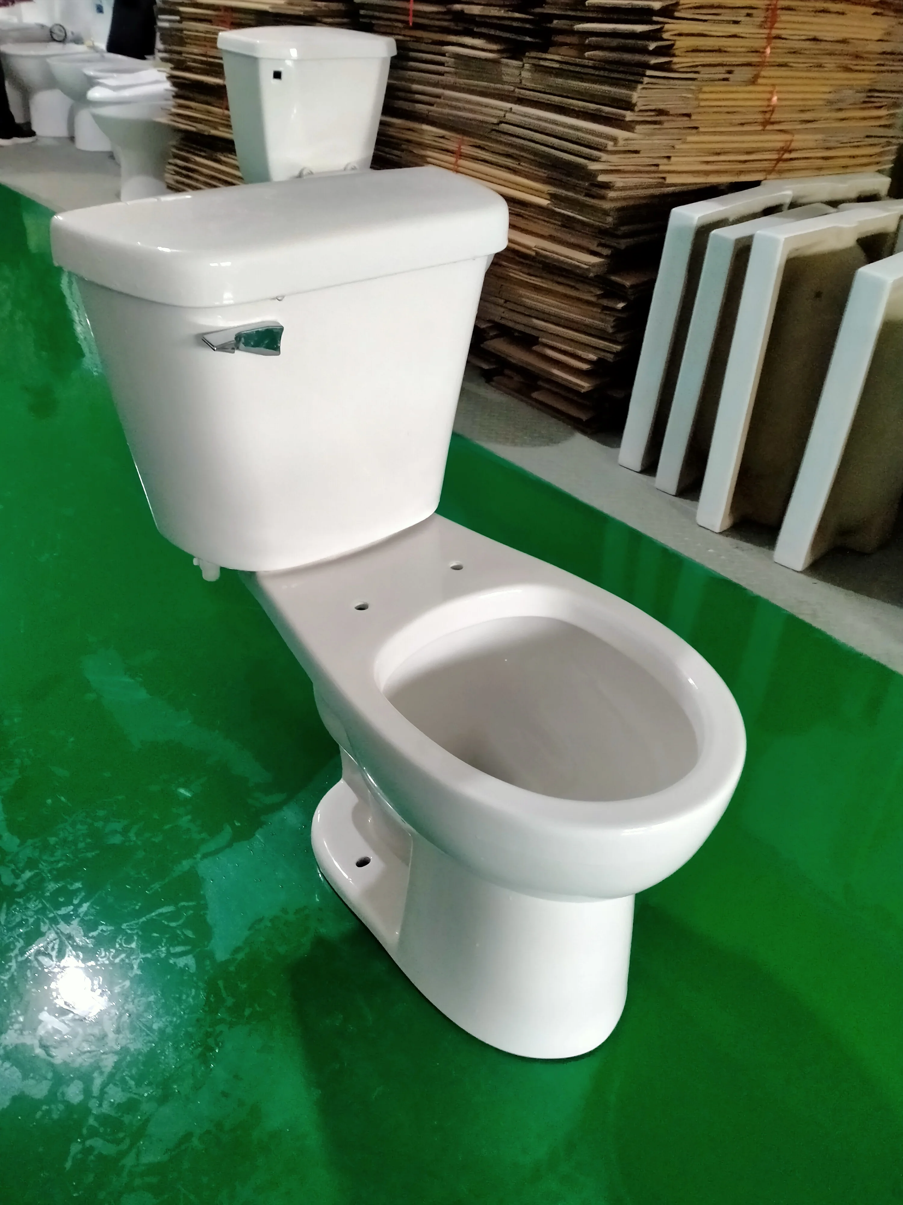 American Style Inodoro Cheap Toilet Bowl Two Piece S- Trap Wc Toilet With Low Prices Elongated Toilets