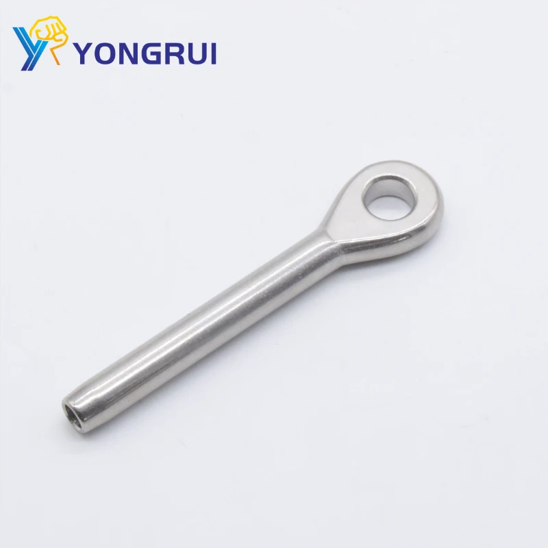 Top Quality Wire Rope Fittings Rigging Hardware Railing Cable Stainless Steel Eye Swage