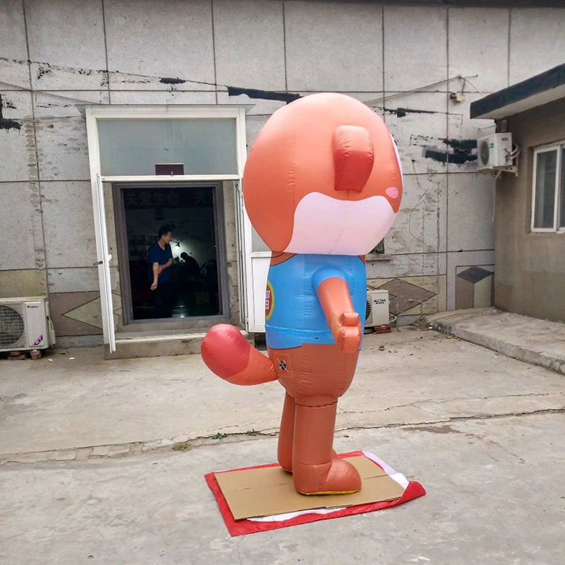Hot sale advertising cartoon Inflatable characters customized animal cartoon walking inflatable fox mous