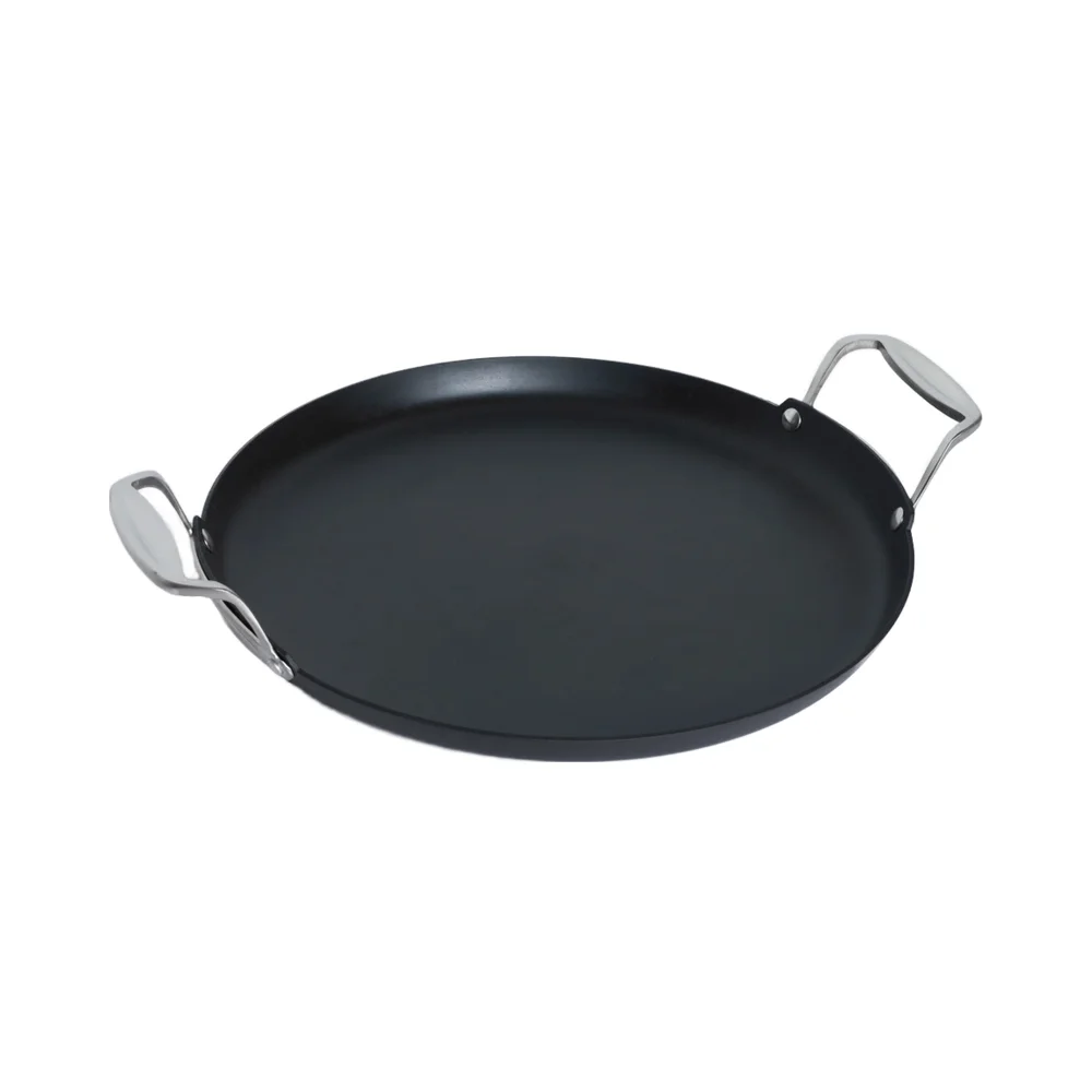Commercial  13Inches Carbon Steel Roasting Pan Baking Pan 2.5mm Thick For Paella BBQ Other Kitchen Uses