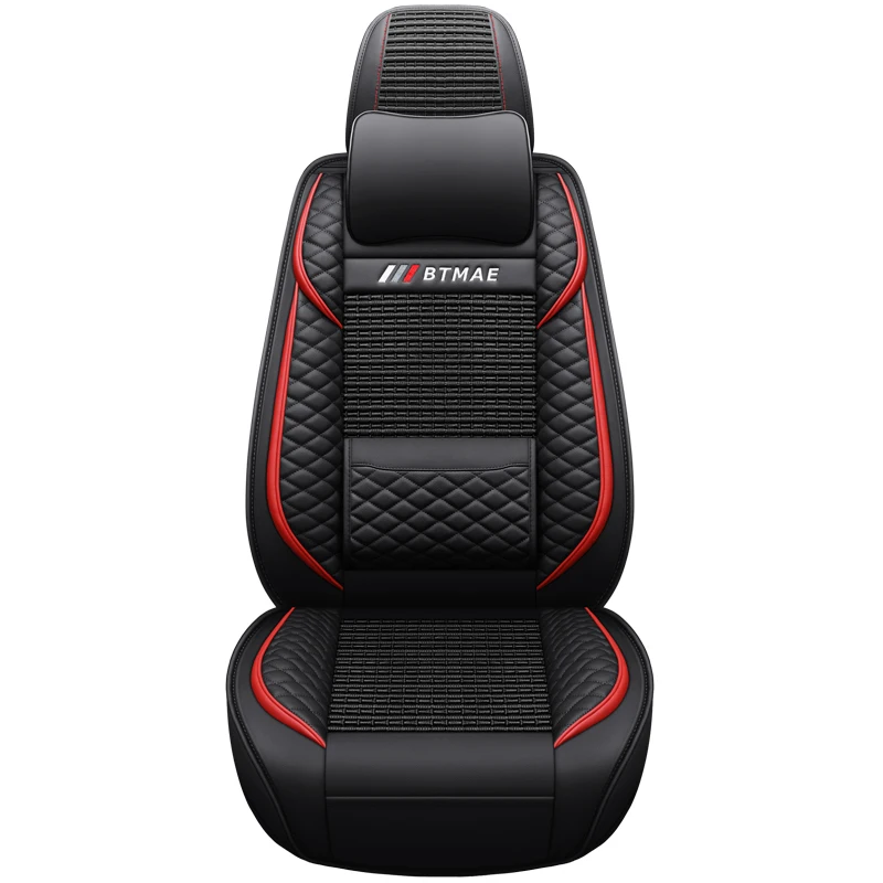 
Wholesale Universal Fashionable Sports Black Red Car Seat Cover 