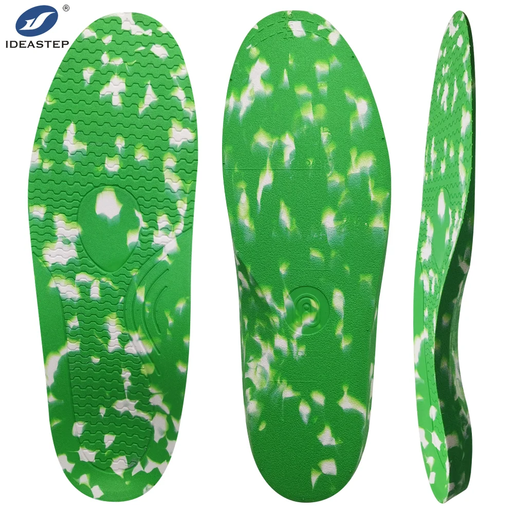 Quality Orthopedic Gel Insoles Thick Leather Sport Orthotic Latex Soccer Running Sneaker Pads Accessory Adjustable elaorthotic