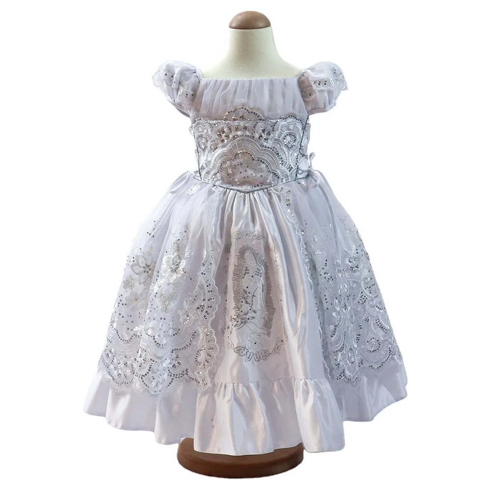 Baby Girl Baptism Dresses  Christening Dresses With Soft Satin Fabric
