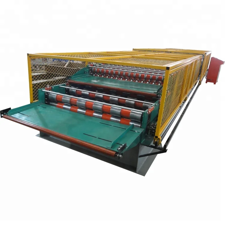 Double Layer Roll Forming Machine Roll former Metal Roofing Corrugated Steel Sheet Wall Panel Tile Making Machine