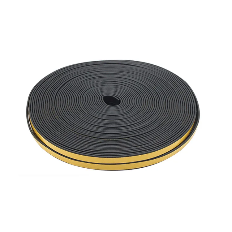 Machine and door waterproof weatherproof extrusion self-adhesive epdm b d shape rubber window seal strip adhesive with 3m tape
