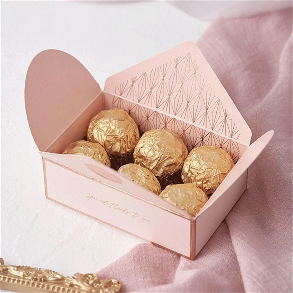 Custom Luxury European Creative Candy Envelope Gift Box Wedding Party Favors Chocolate Paper Gift Packing Cardboard Box