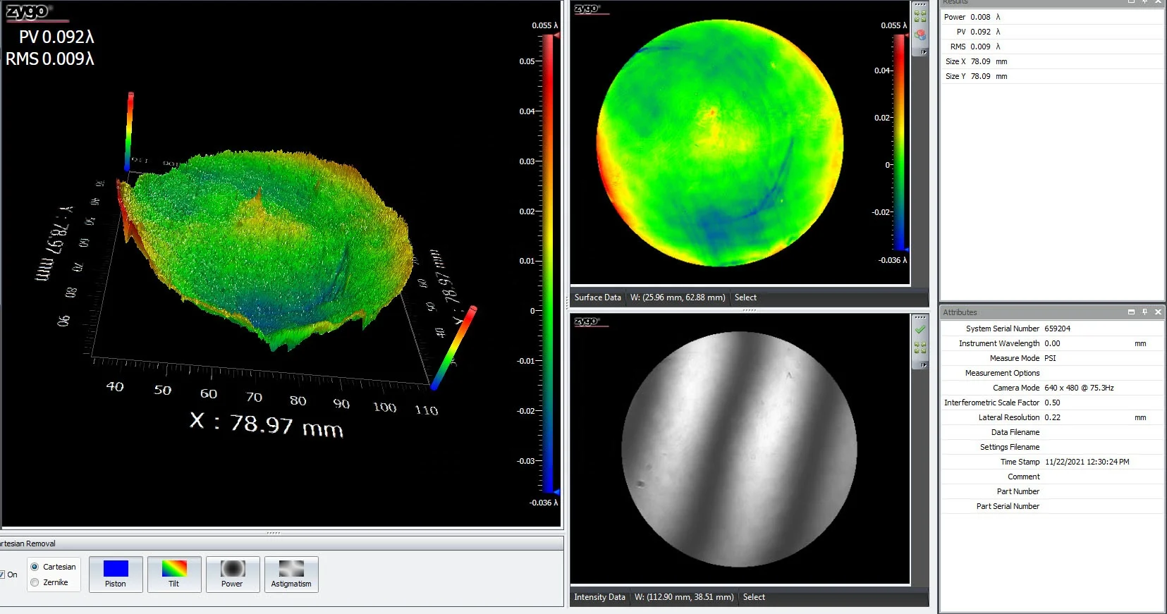 High-precision hologram aviation mirror inspection Phase type computer Generated Hologram