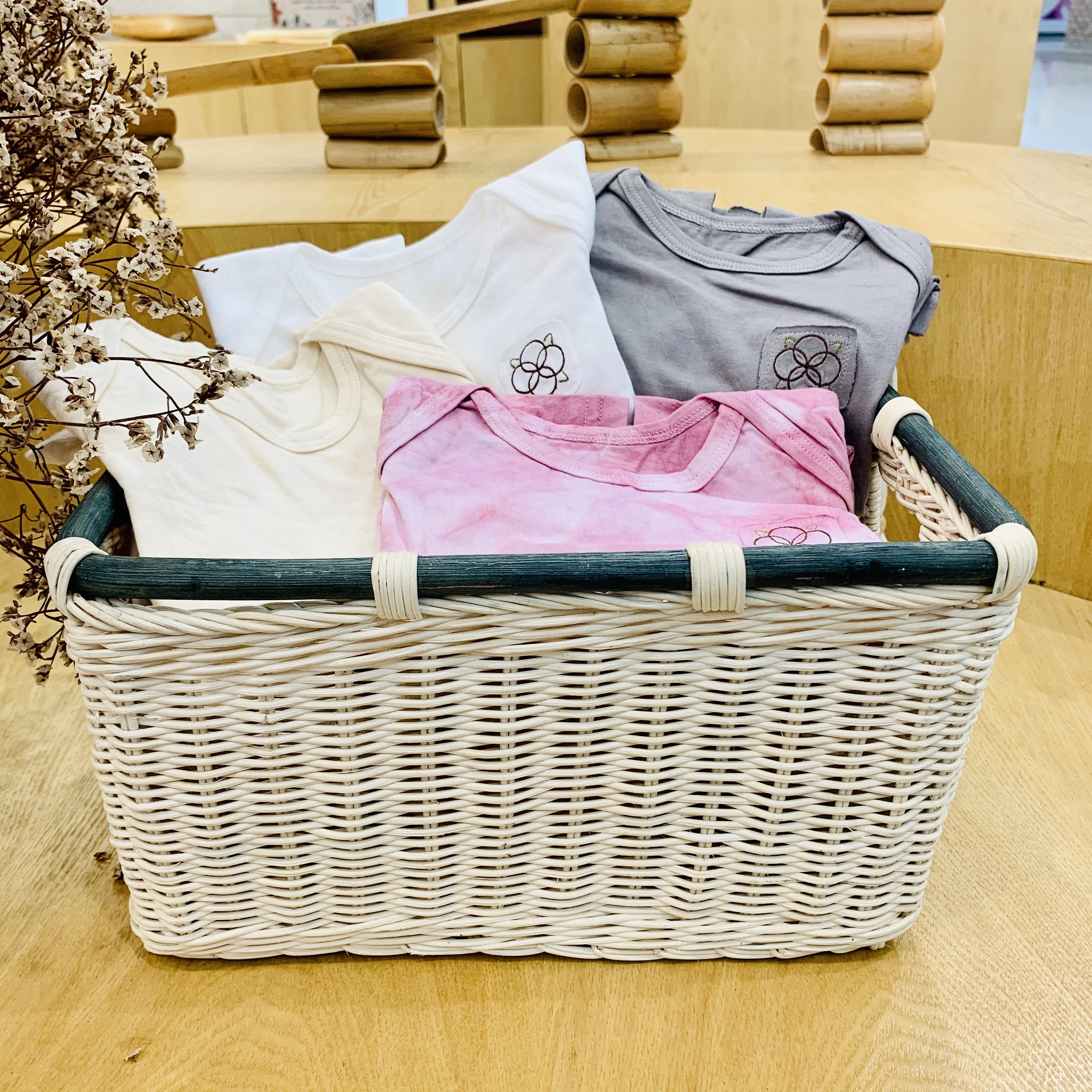 Wholesale Price 100% Organic Cotton Pijama Set Natural Brown Color From Vietnamese Factory OEM ODM Service