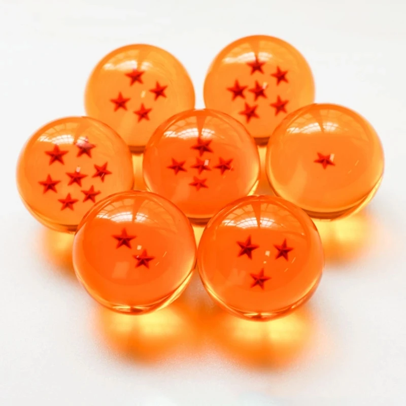 Hot Sale Anime Crystal Balls 7pcs/set 4.3cm Dragon Ball Gonku Model Toy 7 Stars Crystal Ball Collection Set with Gift Box