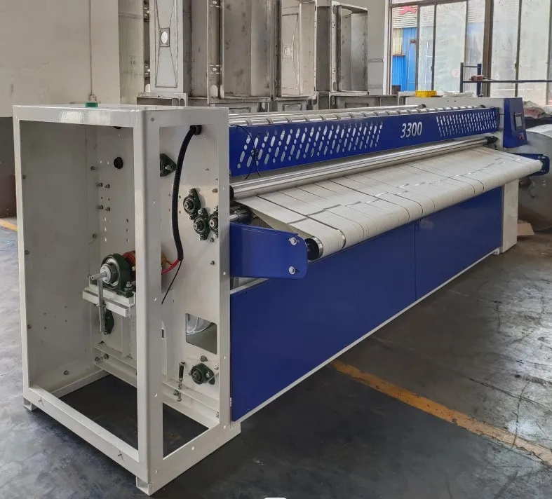 HOOP Sheet Ironer for Linen Sheets laundry finishing Folder bed sheet feeder machine automatic shirt ironing garments auto3300mm