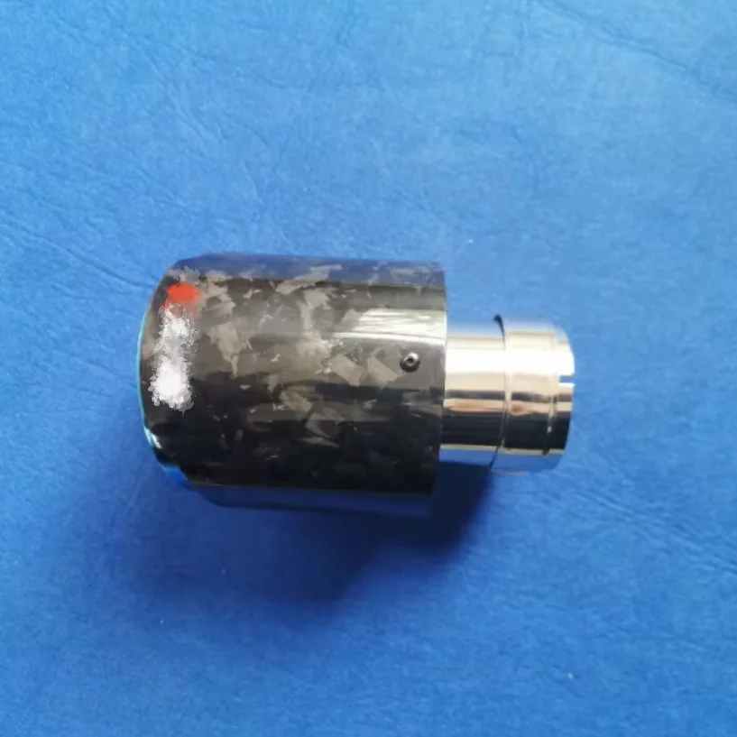 114mm Automobile exhaust modified stainless steel exhaust tip forged carbon fiber exhaust pipe tail throat