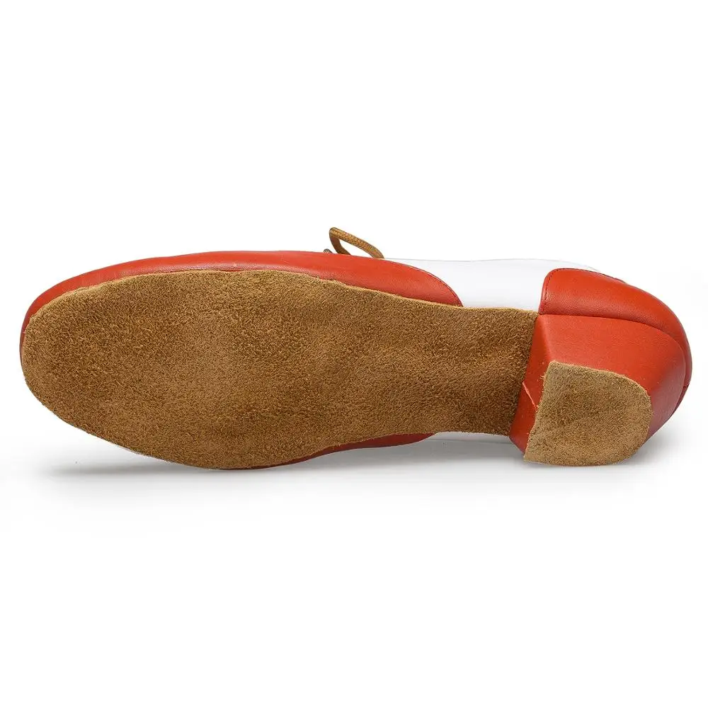 Wholesale L177 Genuine Leather  Material Red with a Height of 4.5 cm Latin Man Dance Shoes