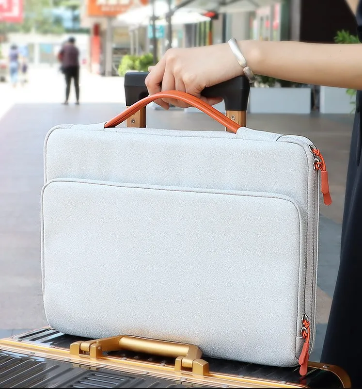 Customized Logo 13/14/15/15.6 Inch Portable Waterproof Polyester Laptop Bag for Men Women Computer