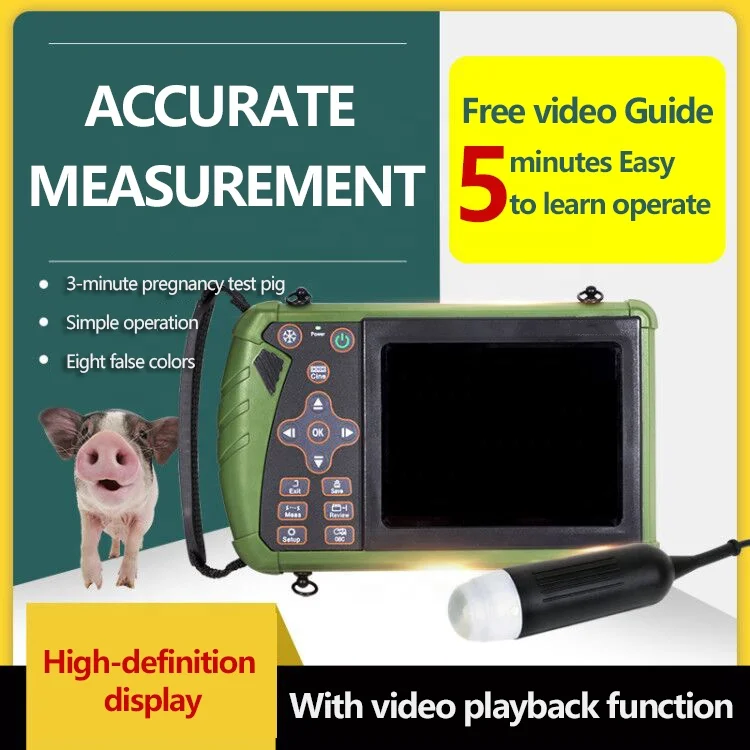 Veterinary Equipment Small Animal Portable Vet Scanner Goat/Dogs/Pig/Swine/Feline Pregnancy Test Veterinary Ultrasound Machine