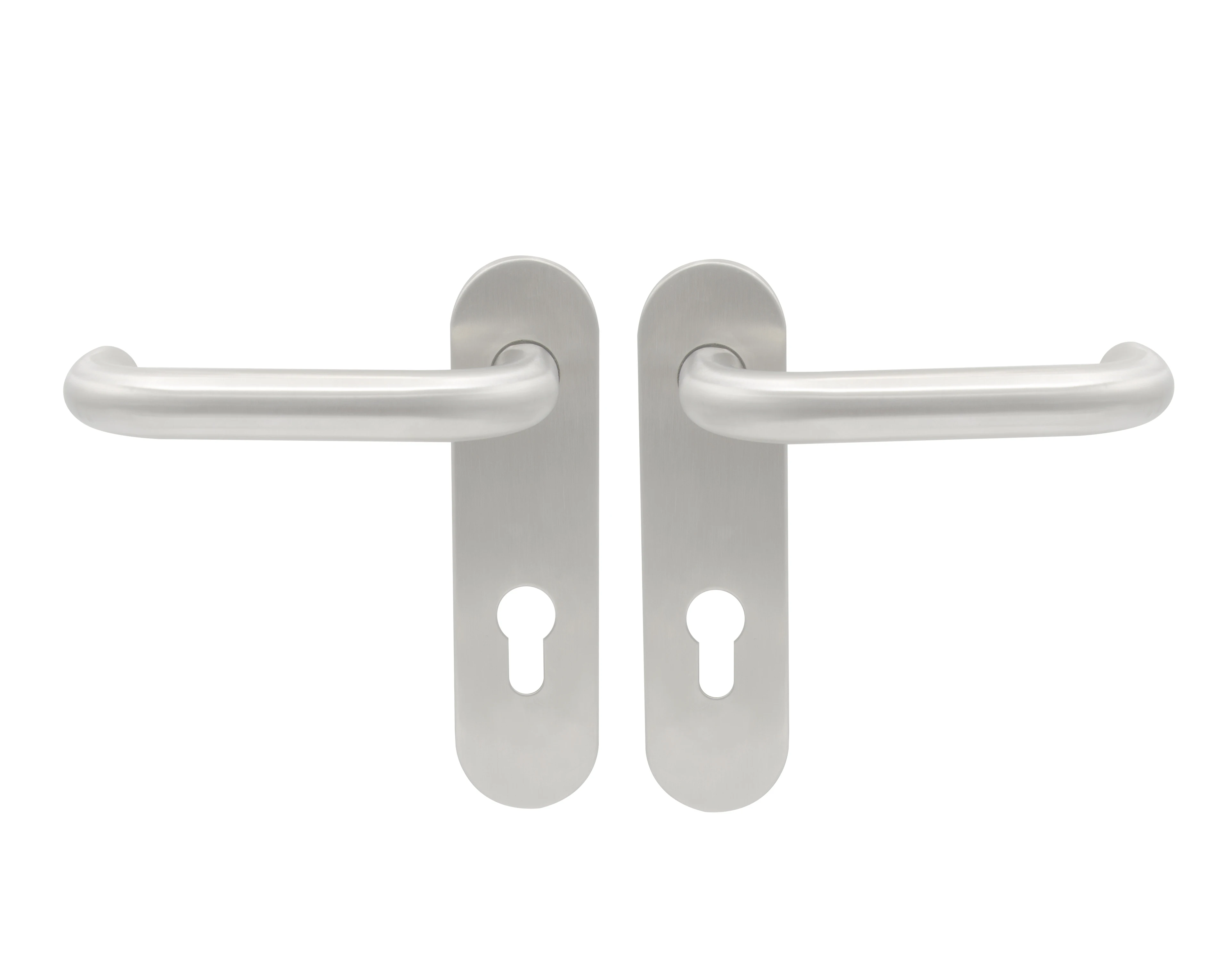 Internal Door Handle Long Plate Steel Rosette  Wooden Door Handle