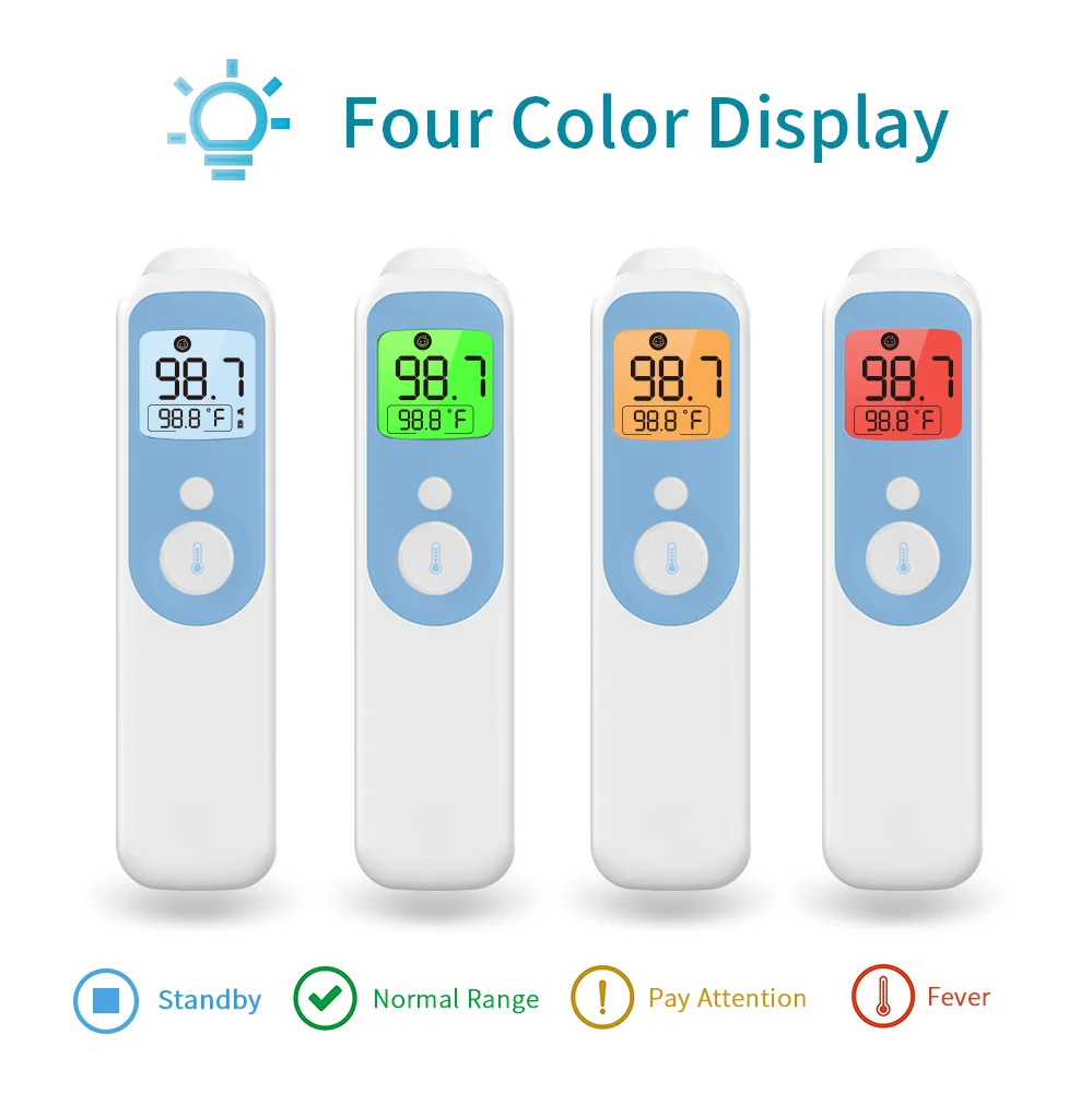 Non Contact Termometro Infrarojo Baby Digital Infrared Forehead Laser Digitales Temperature Recognition Infrared  Thermometer