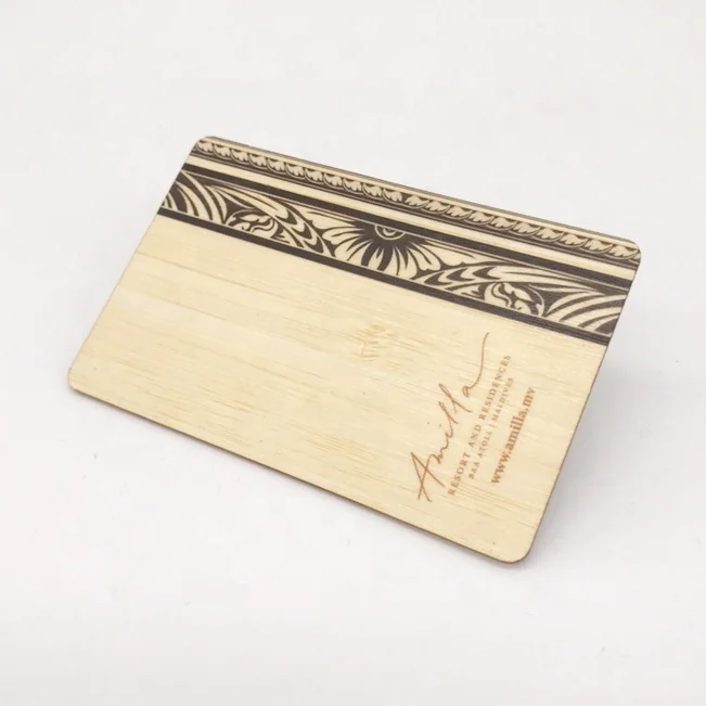 wood RFID hotel key card
