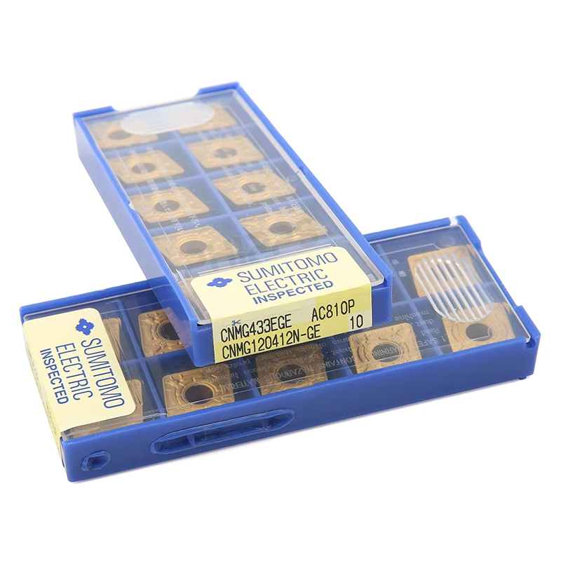 100% оригинальные инструменты Sumitomos карбида CNC вставить CNMG120412-N-GE AC810P токарный станок с ЧПУ режущие для токарного станка