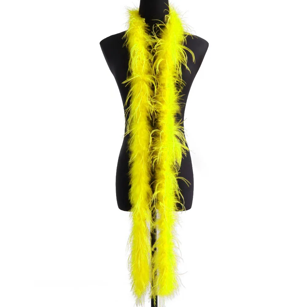 High Quality Dyed Curly 5Ply 10Ply 15 Ply Ostrich Feather Boa For Party Wedding Christmas Decor DIY Costume Dance Dress Carnival