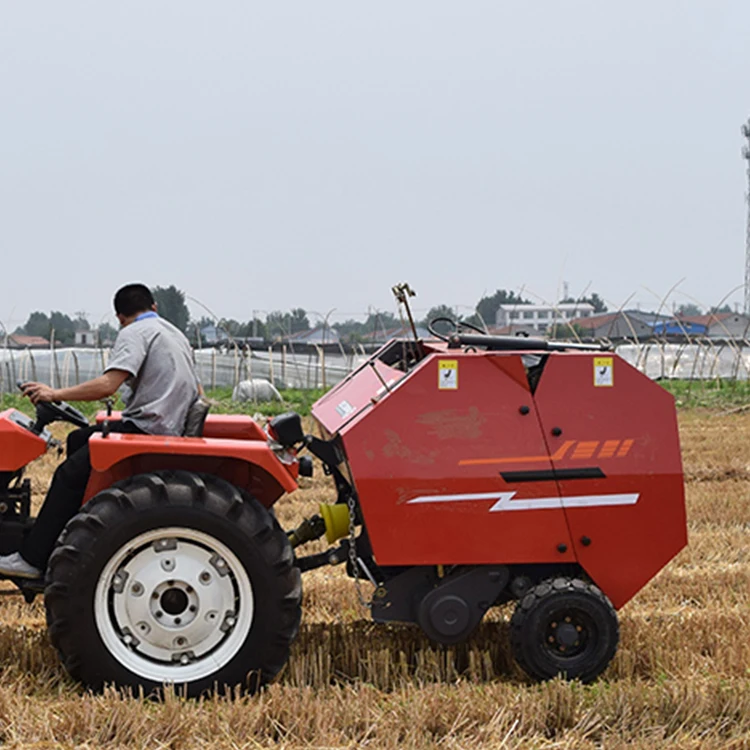 Farm machinery Farmland Bale Wrapper Straw Recycling Bailing Machine Easy To Use Hay Baler