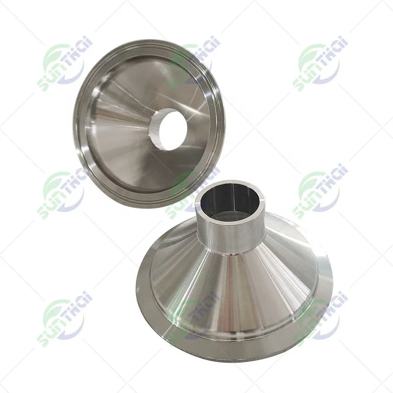 Customized stainless steel Weld to Clamped Hopper Sanitary Concentric Reducer Packing Hopper