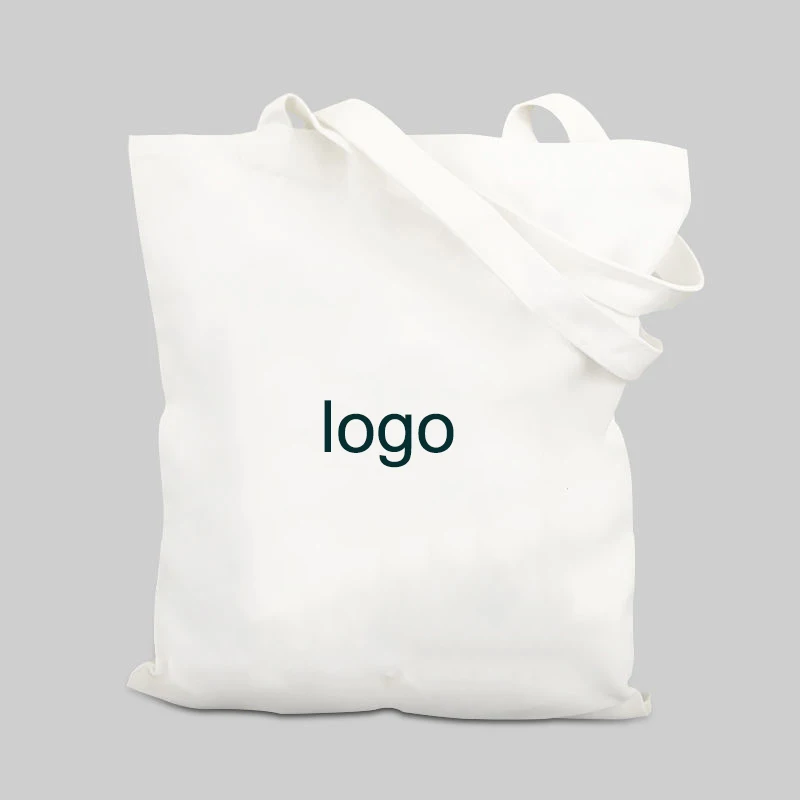 100% Natural Cotton Organic Canvas Grocery Shopping Bag with Handles