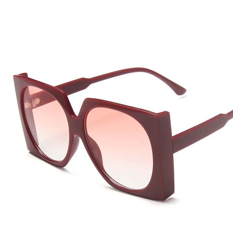 Lbashades новые роскошные брендовые винтажные градиентные круглые линзы большие квадратные солнцезащитные очки для