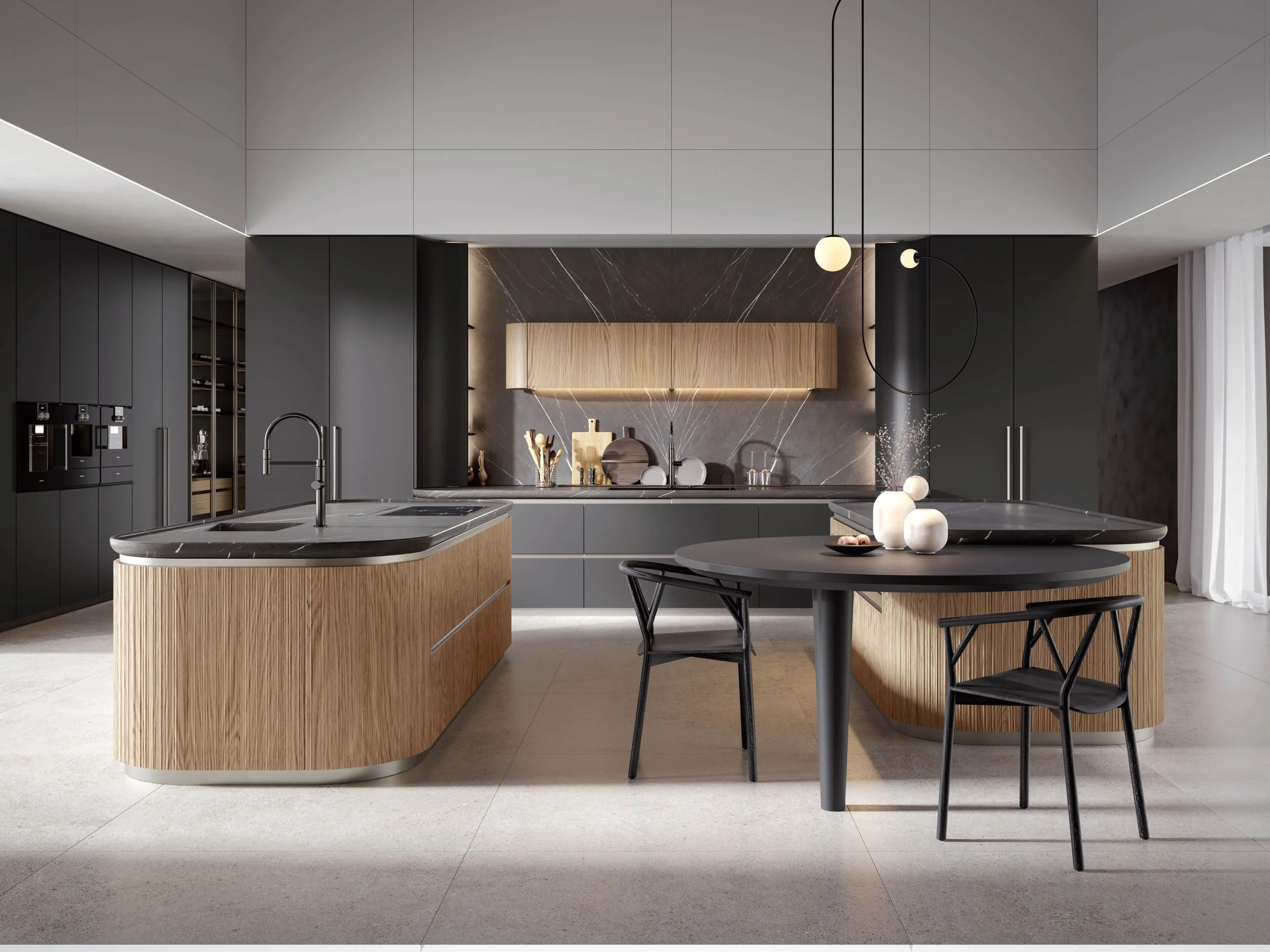 Foshan Luxury Kitchen Cabinet High Gloss White Pull Down Kitchen Cabinet MDF Kitchen Sink Cabinet