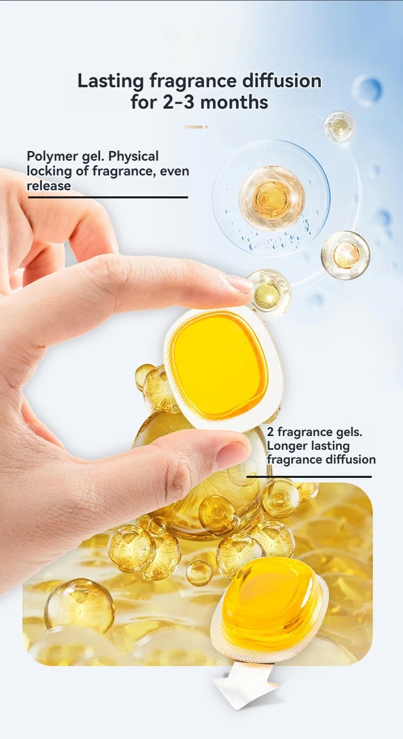 2024 polymer aroma gel car air freshener a variety of fragrance type long time natural diffusion aromatherapy