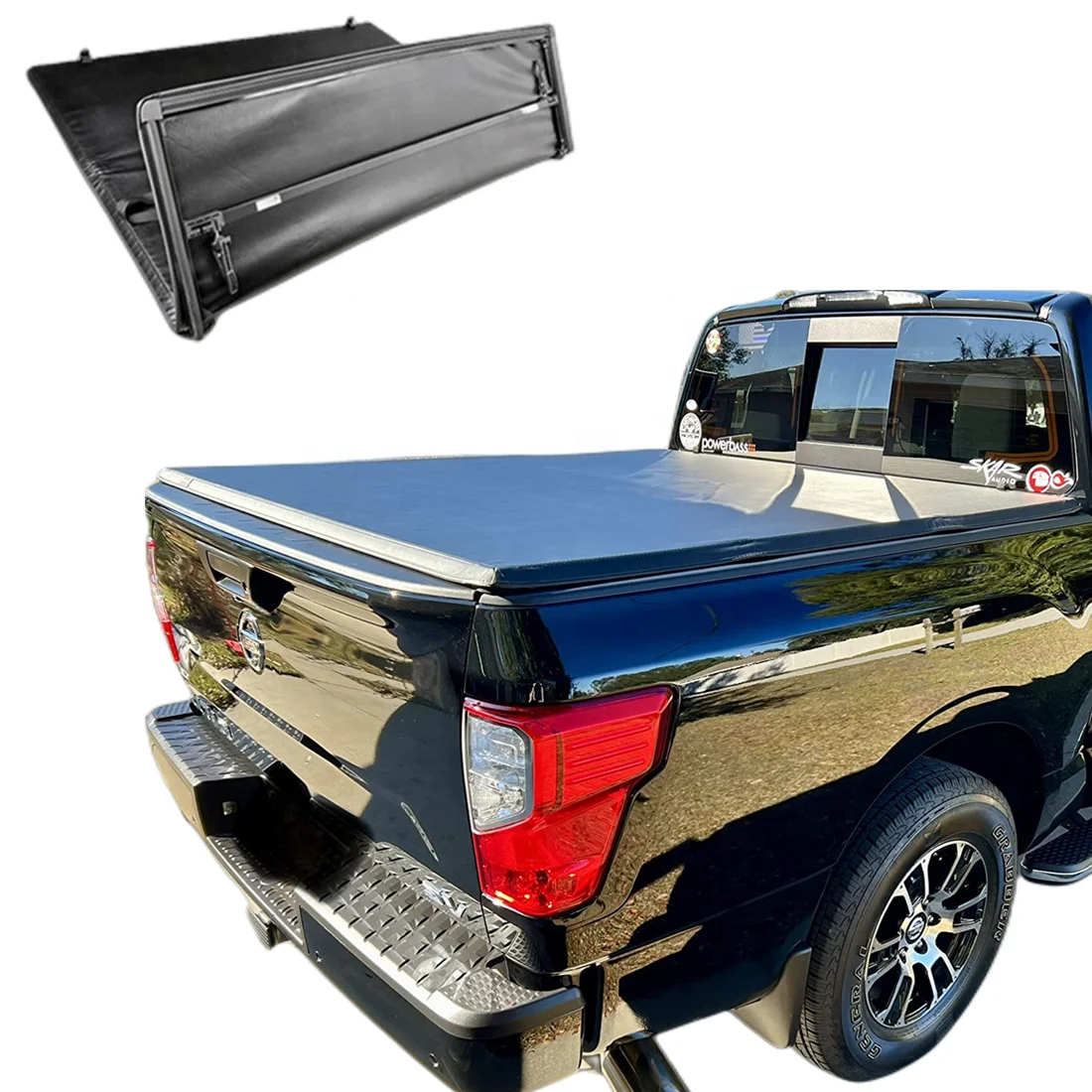 KSCAUTO Soft Tri-Fold Truck Pickup Bed Tonneau Cover For Isuzu D-max 2012-2023 Double Cab
