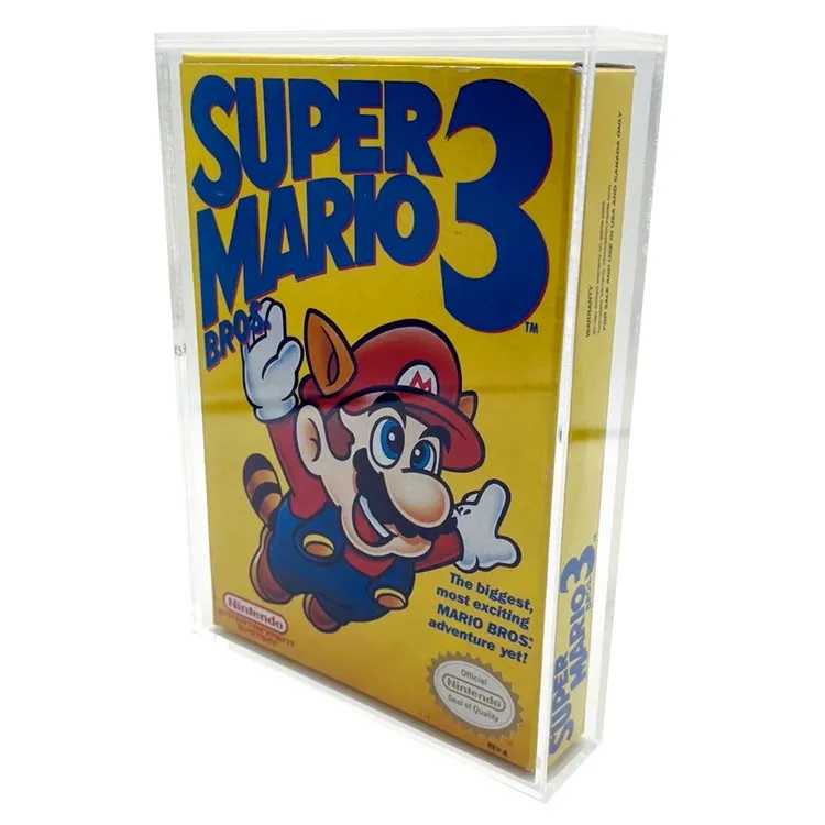 UV Protected Acrylic Nintendo Switch Storage Display Box Plexiglass Video Game Box Nintendo Wii NES Game Boy Acrylic Game Case