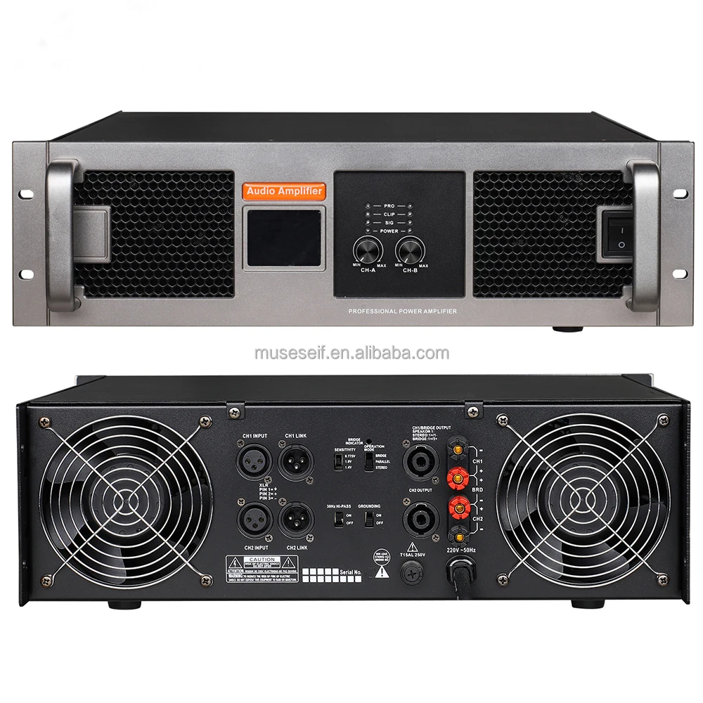 \High quality RX-10 1000W Class H audio power amplifier 2 channel stereo audio power amplifier for stage DJ