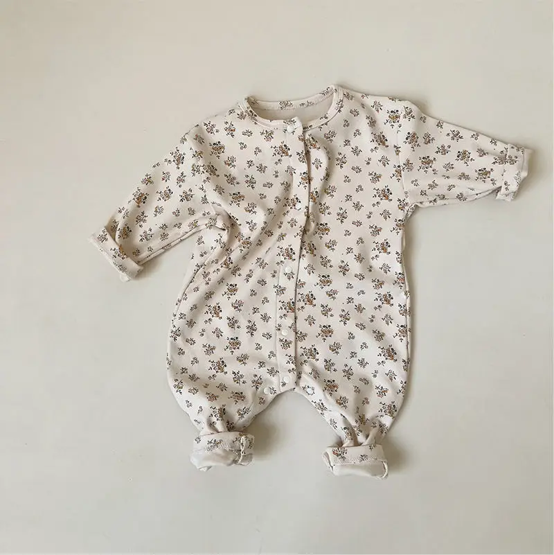 Floral babi girl romper fall long sleeve onesies baby clothes animal cartoon cotton baby bodysuits