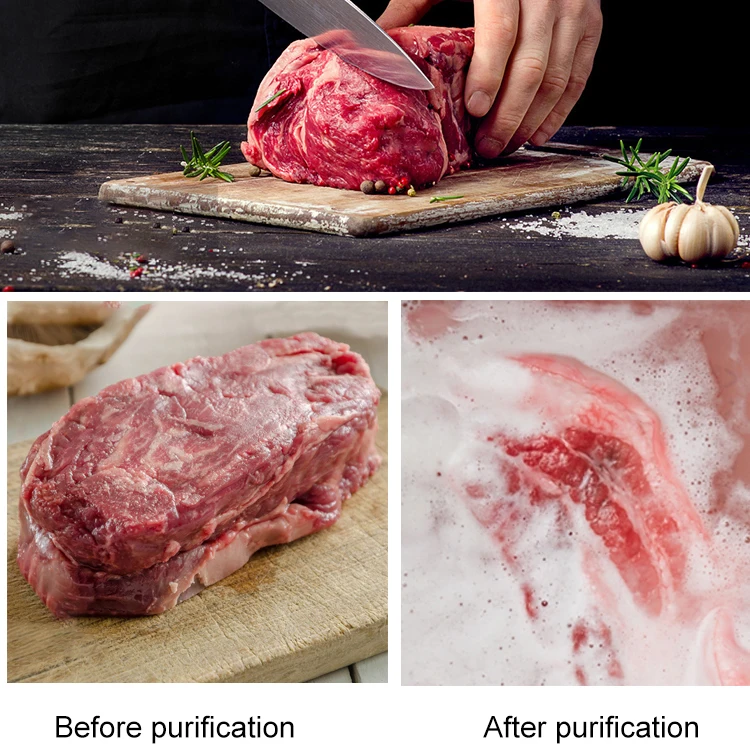 Fruit And Vegetable Sterilizer Cleaner Machine hydroxyl Vegetable Fruit Cleaner Purifier Vegetable Washer