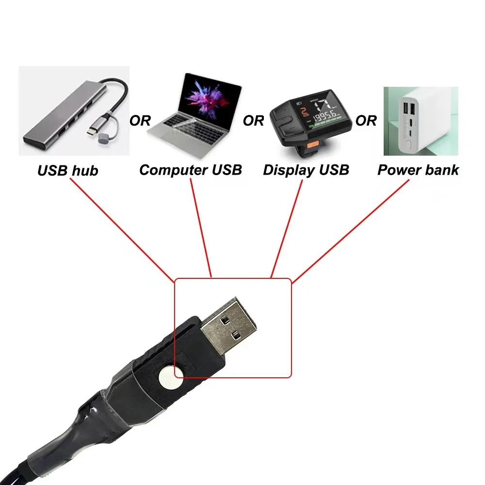 Joyebikes USB кабель для программирования Bafang M510 M600 M620 подключению CAN-шины средне-приводной двигатель перепрограммирования